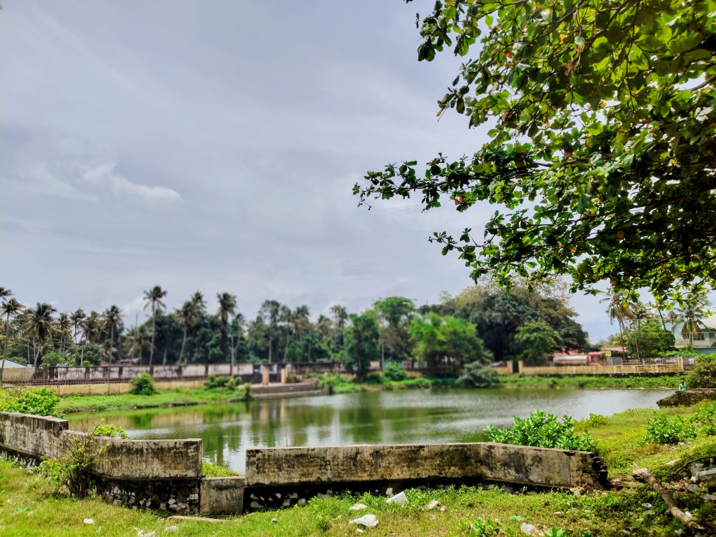 The large pond near Sree Mahavishnuswami Temple