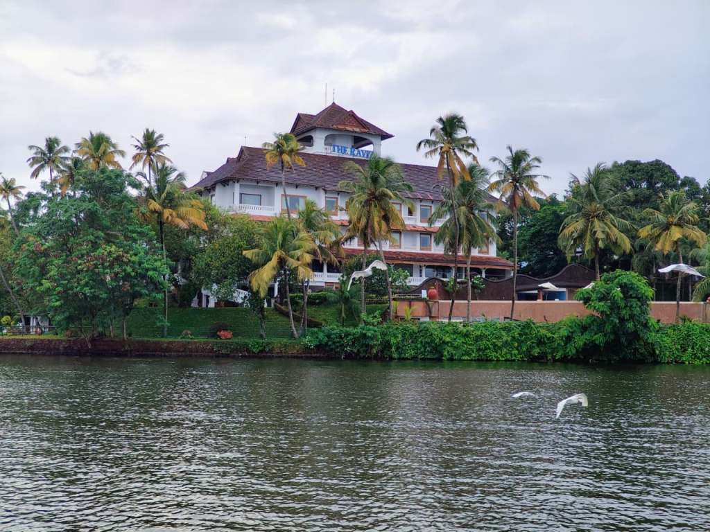 Raviz Hotel, situated on the shores of Ashtamudi Lake