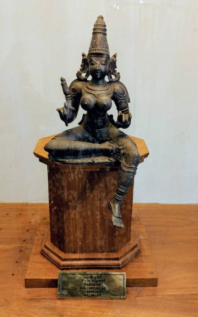 Statue of Goddess Parvathy, displayed at at Napier Museum, Palayam, Trivandrum.