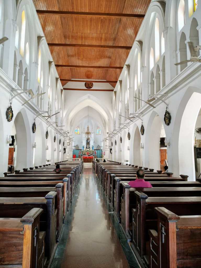 Inside view of Palayam Church in Trivandrum.