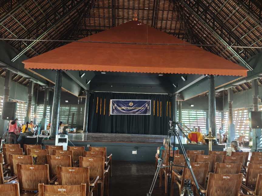 Aduitorium inside the Kerala Lalithakala Akademi, Trivandrum.
