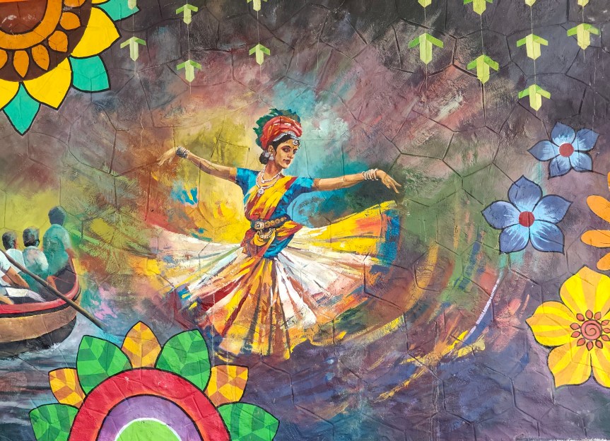 A Wall Painting Inside Kerala Lalithakala Akademi, Trivandrum.