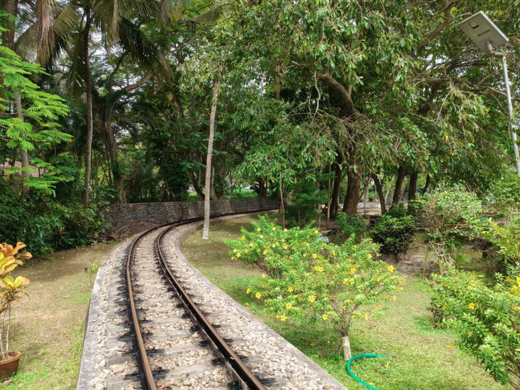 Veli Tourist Village - The Railway tracks running through the garden