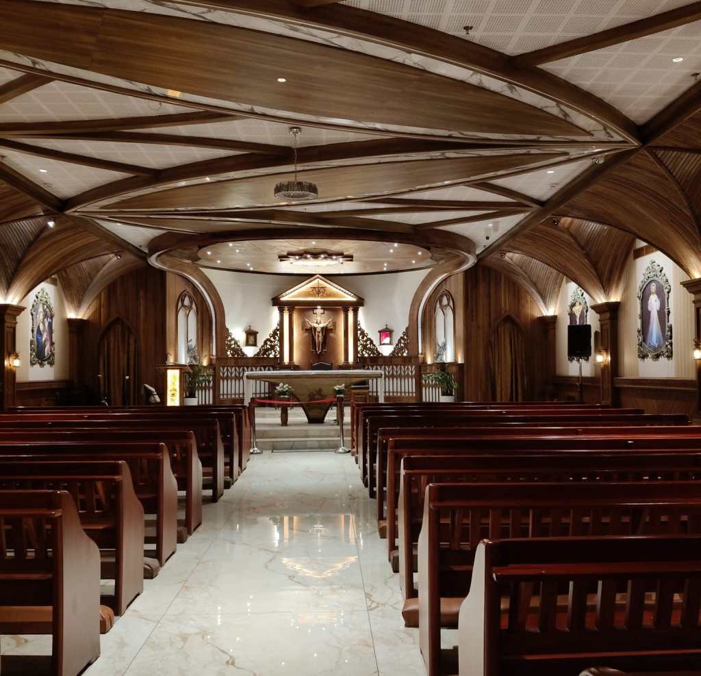 The Christius Rex Crypt Chapel inside the Vettucaud Church. 