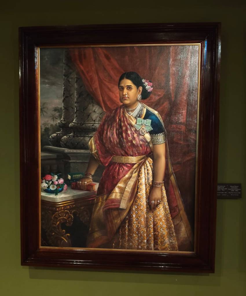 Maharani Lakshmi Bayi, a Painting by Ravi Varma