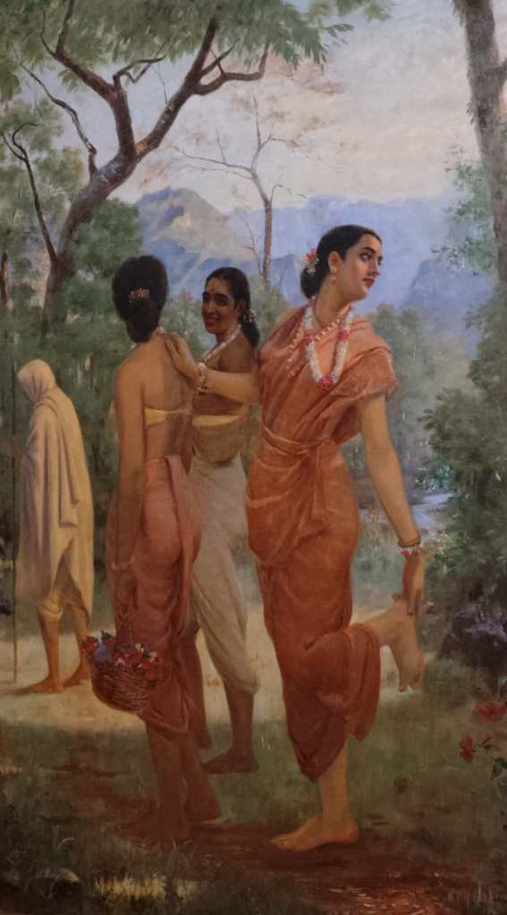 Shakuntala, a painting by Ravi Varma