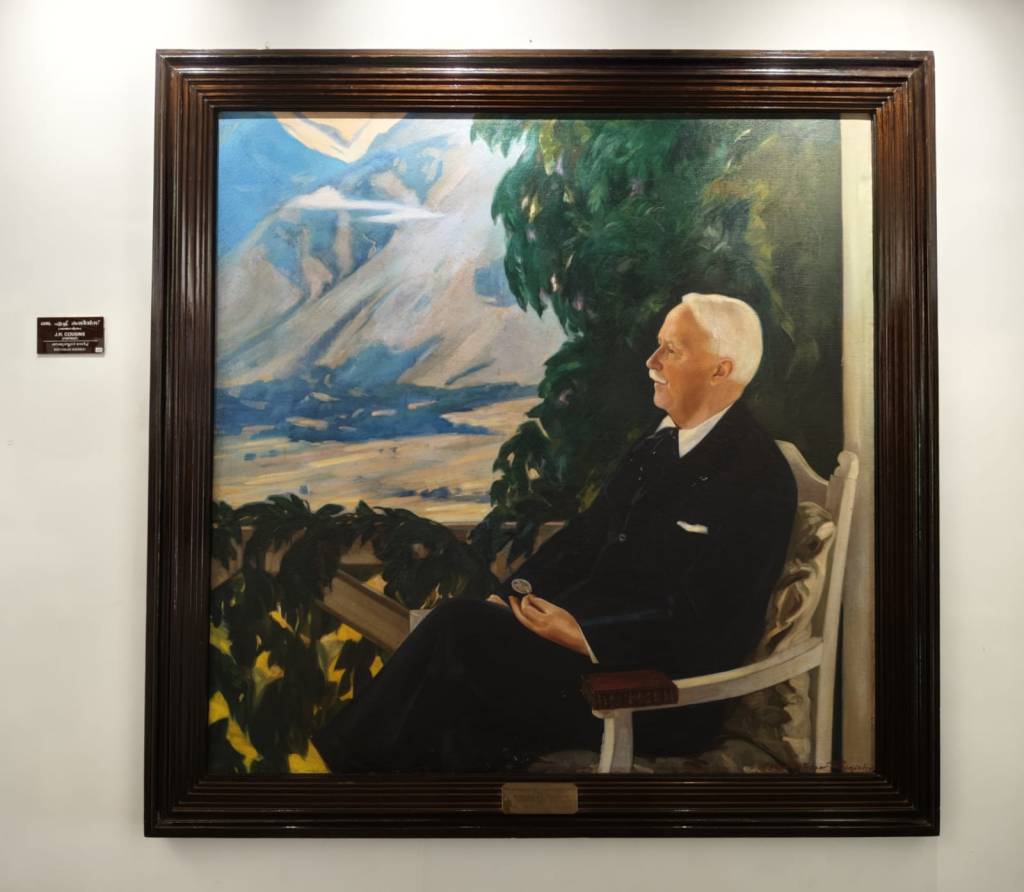 J H Cousins, a portrait by Svetoslav Roerich.